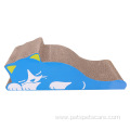 Multi-functional corrugated paper cat scratching board pet